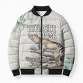 Australia Tasmanian Tiger Bomber Puffer Jacket Memorial 1936 Thylacine - Aussie Hoodie