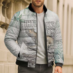 Australia Tasmanian Tiger Bomber Puffer Jacket Memorial 1936 Thylacine - Aussie Hoodie