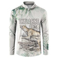 Australia Tasmanian Tiger Button Sweatshirt Memorial 1936 Thylacine - Aussie Hoodie