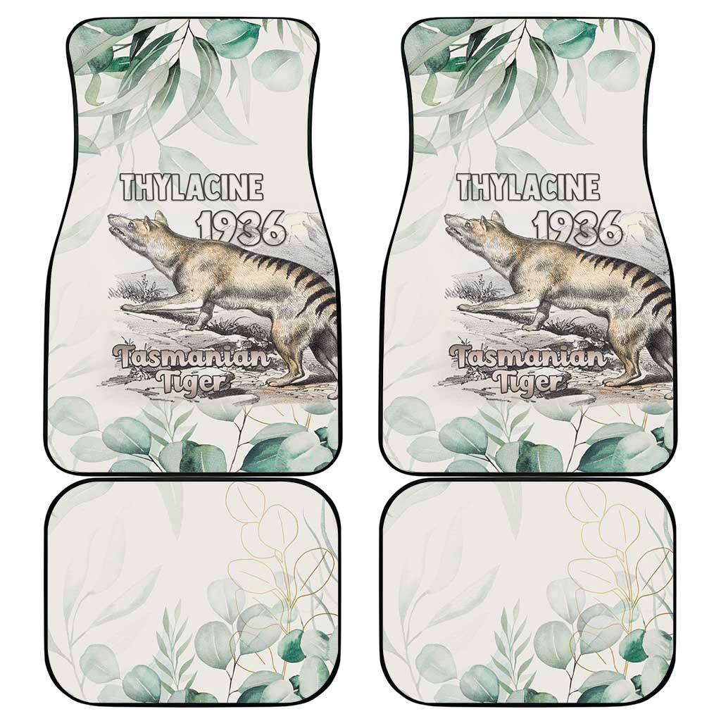 Australia Tasmanian Tiger Car Mats Memorial 1936 Thylacine - Aussie Hoodie