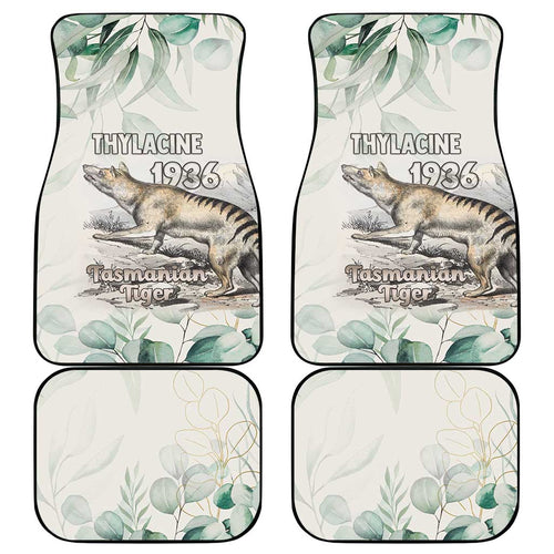 Australia Tasmanian Tiger Car Mats Memorial 1936 Thylacine - Aussie Hoodie