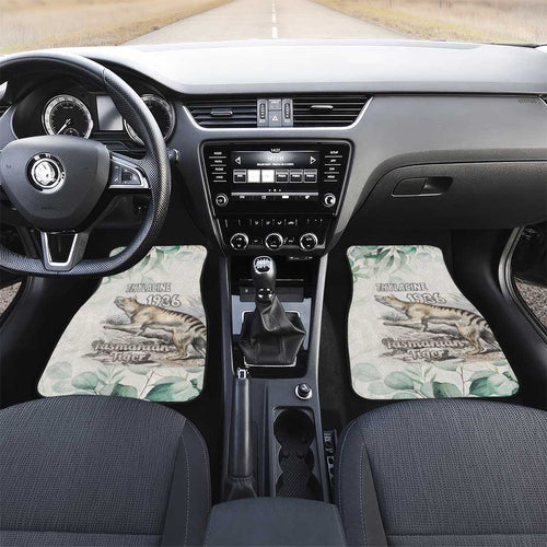 Australia Tasmanian Tiger Car Mats Memorial 1936 Thylacine - Aussie Hoodie