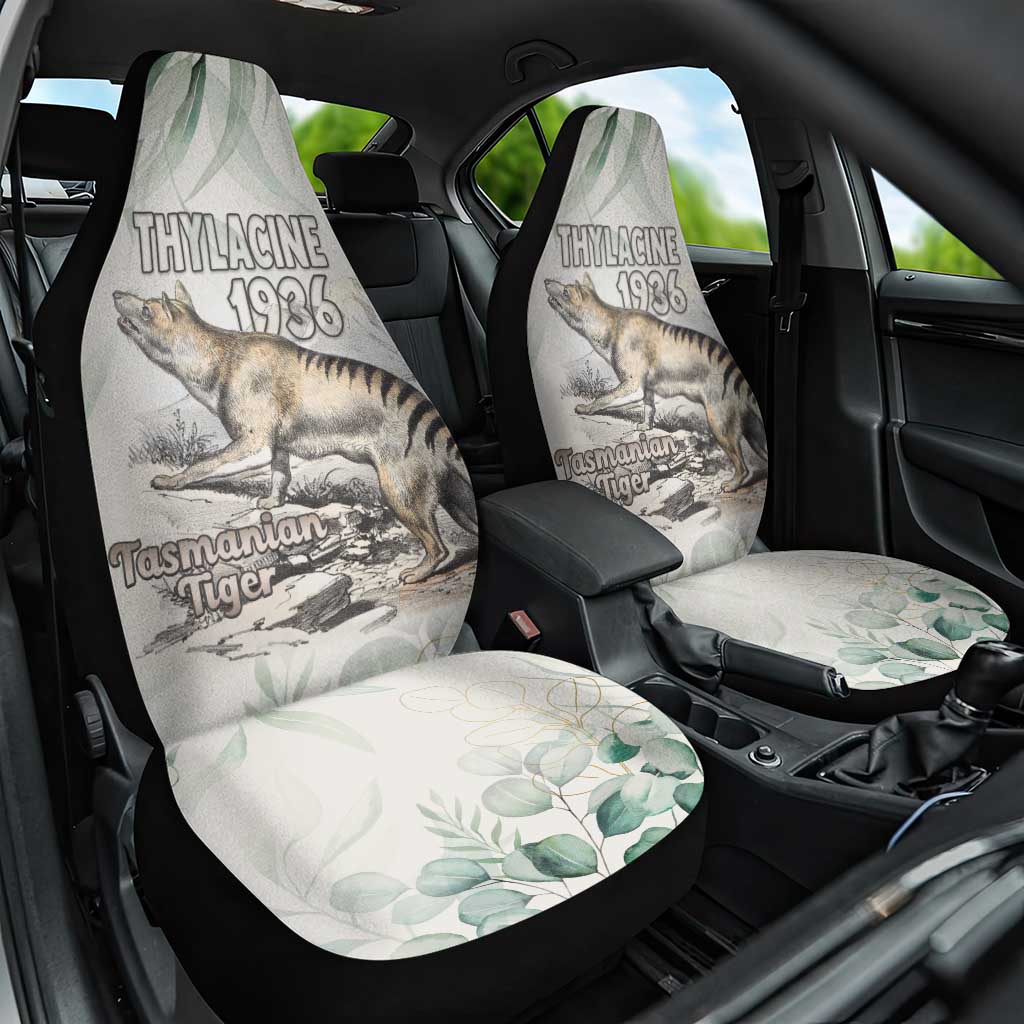 Australia Tasmanian Tiger Car Seat Cover Memorial 1936 Thylacine - Aussie Hoodie