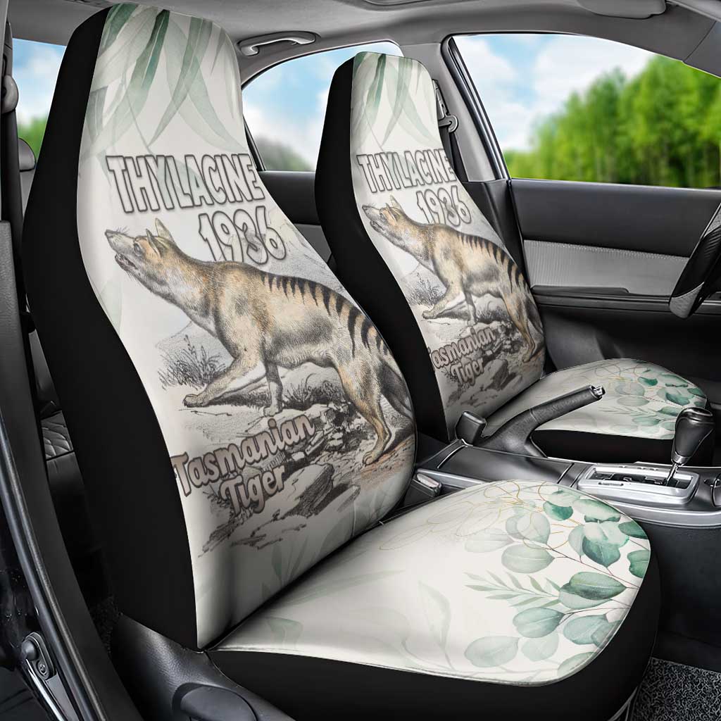 Australia Tasmanian Tiger Car Seat Cover Memorial 1936 Thylacine - Aussie Hoodie