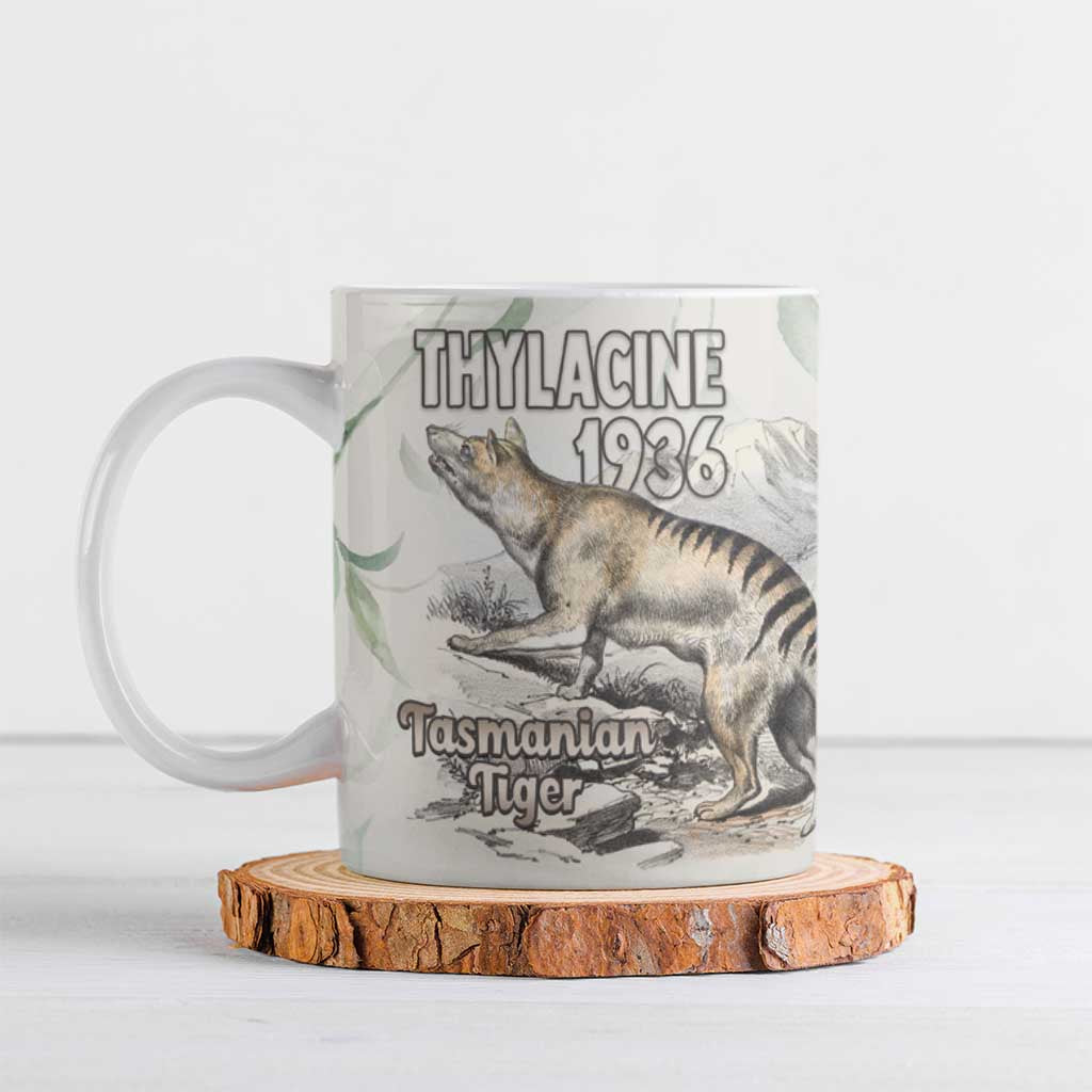 Australia Tasmanian Tiger Ceramic Mug Memorial 1936 Thylacine - Aussie Hoodie