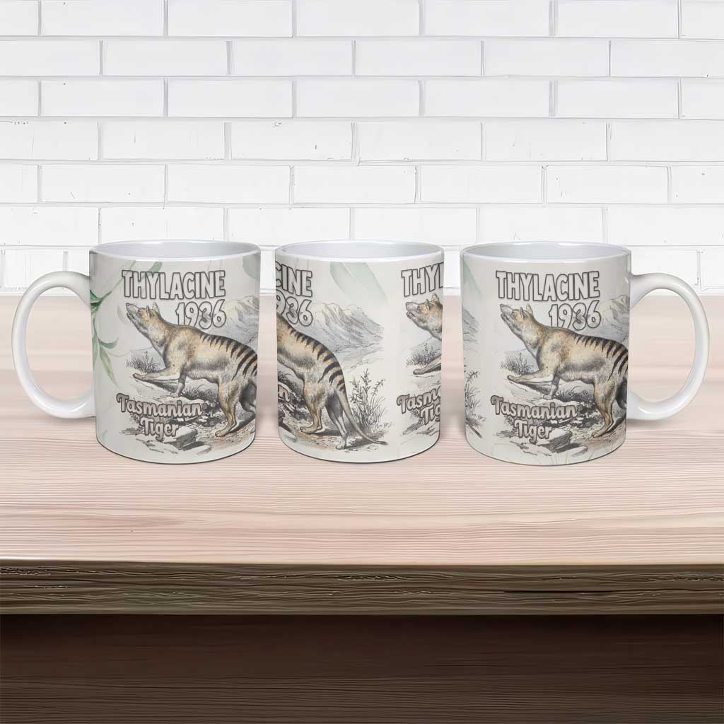 Australia Tasmanian Tiger Ceramic Mug Memorial 1936 Thylacine - Aussie Hoodie