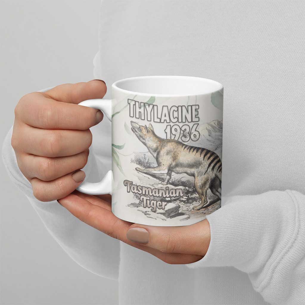 Australia Tasmanian Tiger Ceramic Mug Memorial 1936 Thylacine - Aussie Hoodie