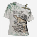 Australia Tasmanian Tiger Cross Shoulder Shirt Memorial 1936 Thylacine - Aussie Hoodie