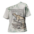 Australia Tasmanian Tiger Cross Shoulder Shirt Memorial 1936 Thylacine - Aussie Hoodie