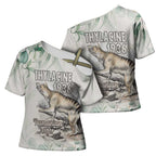 Australia Tasmanian Tiger Cross Shoulder Shirt Memorial 1936 Thylacine - Aussie Hoodie