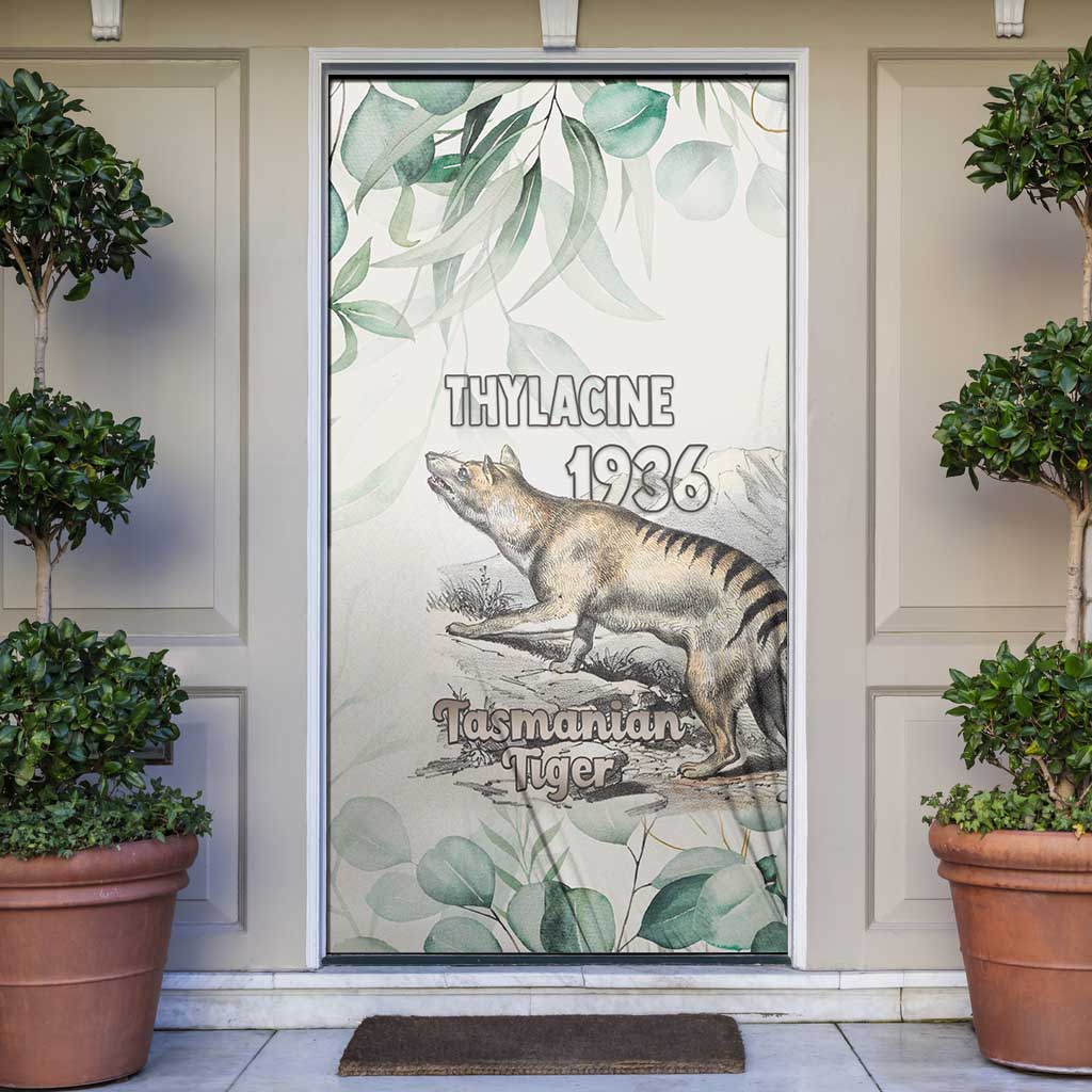 Australia Tasmanian Tiger Door Cover Memorial 1936 Thylacine - Aussie Hoodie