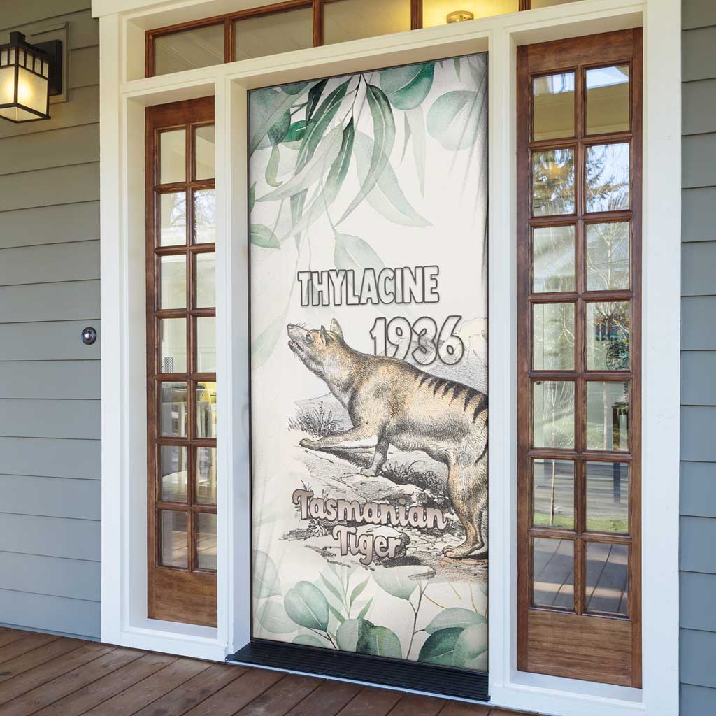 Australia Tasmanian Tiger Door Cover Memorial 1936 Thylacine - Aussie Hoodie