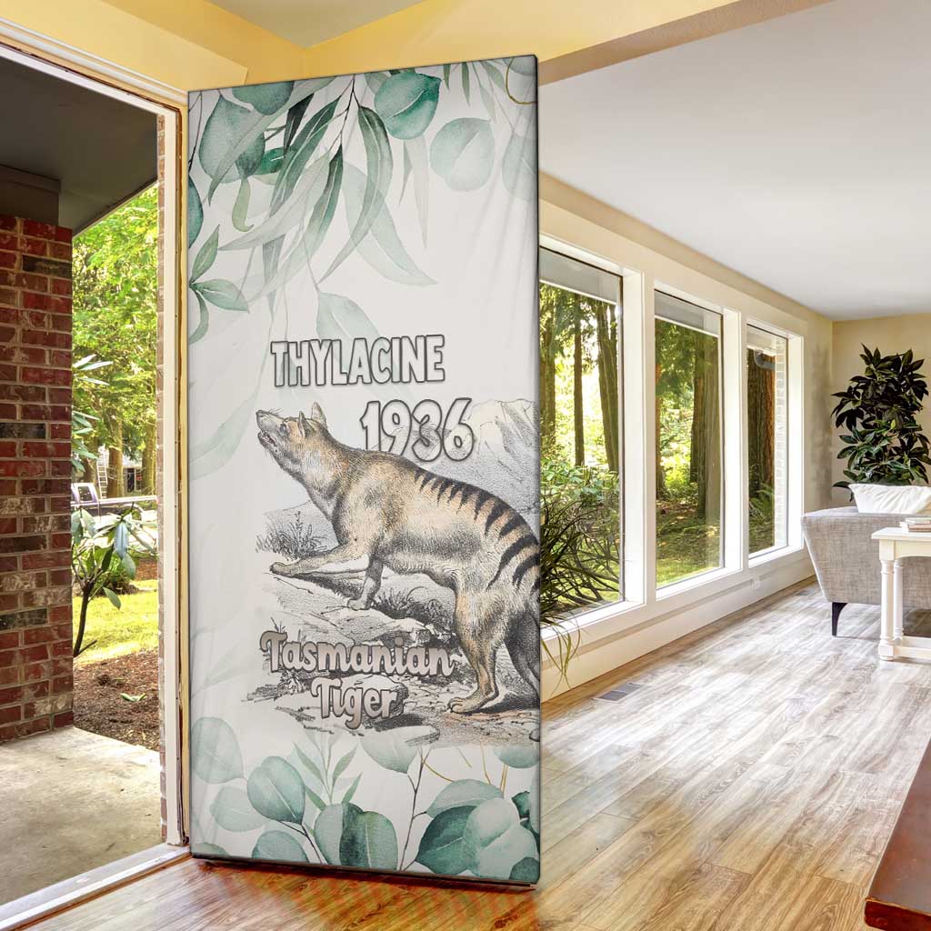 Australia Tasmanian Tiger Door Cover Memorial 1936 Thylacine - Aussie Hoodie