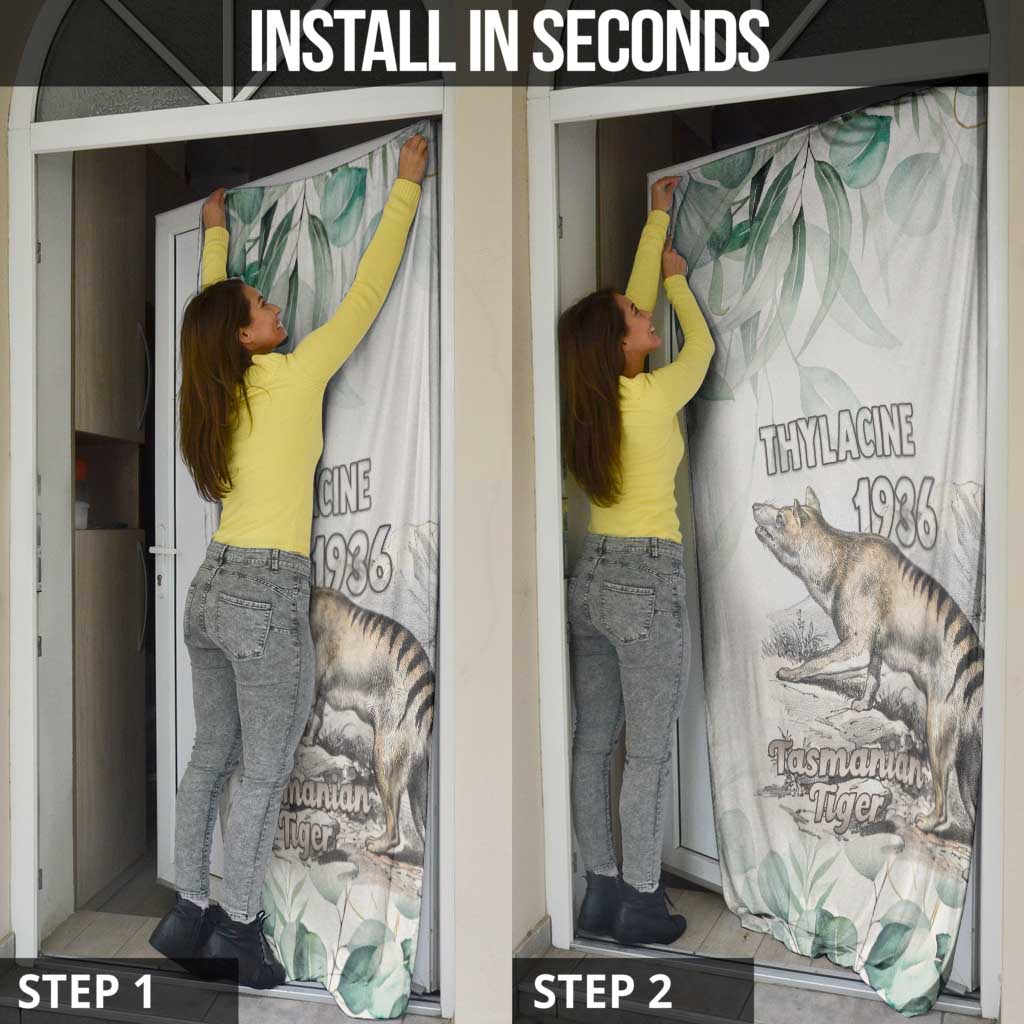 Australia Tasmanian Tiger Door Cover Memorial 1936 Thylacine - Aussie Hoodie