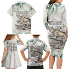 Australia Tasmanian Tiger Family Matching Long Sleeve Bodycon Dress and Hawaiian Shirt Memorial 1936 Thylacine - Aussie Hoodie