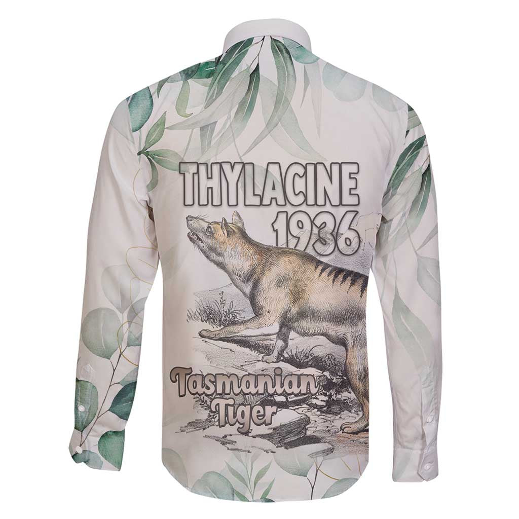 Australia Tasmanian Tiger Family Matching Long Sleeve Bodycon Dress and Hawaiian Shirt Memorial 1936 Thylacine - Aussie Hoodie