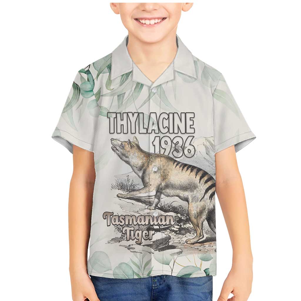 Australia Tasmanian Tiger Family Matching Mermaid Dress and Hawaiian Shirt Memorial 1936 Thylacine - Aussie Hoodie