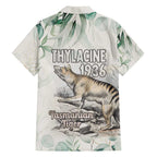 Australia Tasmanian Tiger Family Matching Off Shoulder Short Dress and Hawaiian Shirt Memorial 1936 Thylacine - Aussie Hoodie