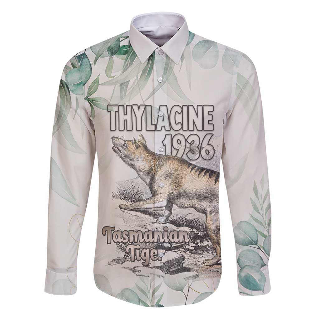 Australia Tasmanian Tiger Family Matching Off Shoulder Short Dress and Hawaiian Shirt Memorial 1936 Thylacine - Aussie Hoodie
