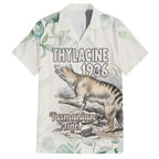 Australia Tasmanian Tiger Family Matching Short Sleeve Bodycon Dress and Hawaiian Shirt Memorial 1936 Thylacine - Aussie Hoodie