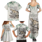 Australia Tasmanian Tiger Family Matching Summer Maxi Dress and Hawaiian Shirt Memorial 1936 Thylacine - Aussie Hoodie