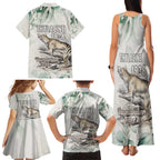 Australia Tasmanian Tiger Family Matching Tank Maxi Dress and Hawaiian Shirt Memorial 1936 Thylacine - Aussie Hoodie