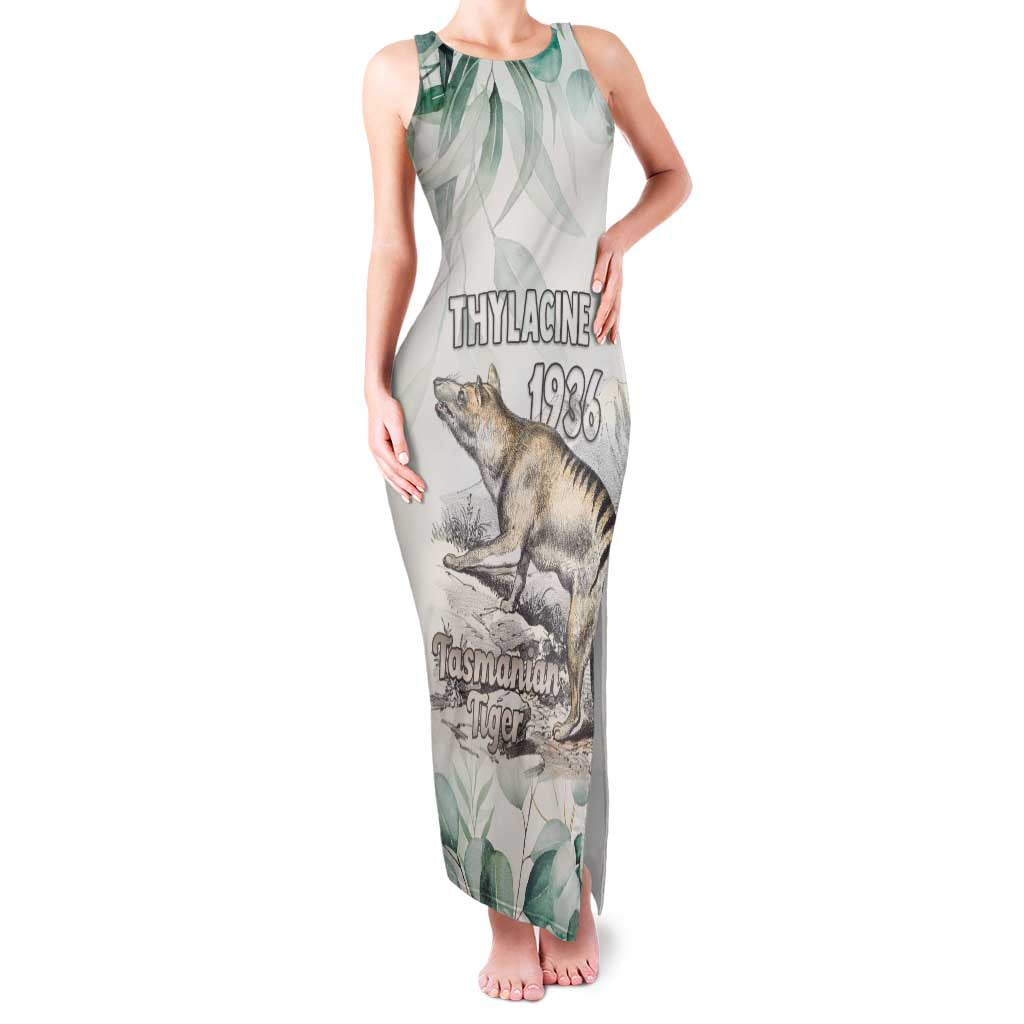 Australia Tasmanian Tiger Family Matching Tank Maxi Dress and Hawaiian Shirt Memorial 1936 Thylacine - Aussie Hoodie