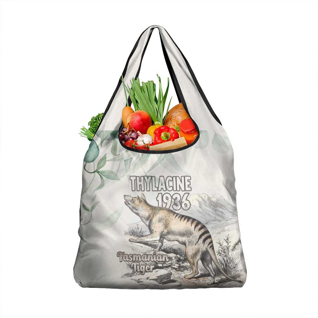 Australia Tasmanian Tiger Grocery Bag Memorial 1936 Thylacine - Aussie Hoodie