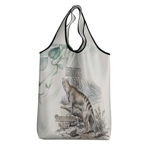 Australia Tasmanian Tiger Grocery Bag Memorial 1936 Thylacine - Aussie Hoodie