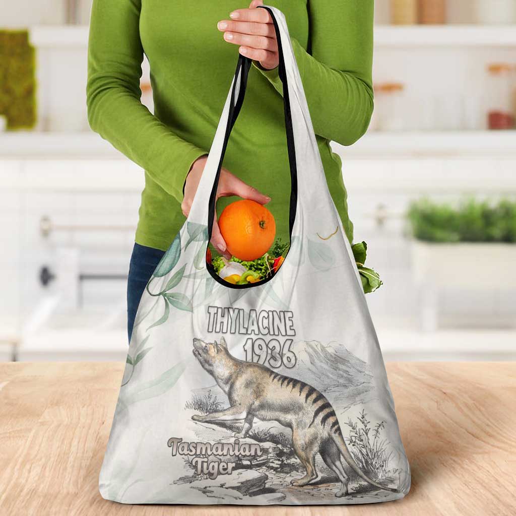 Australia Tasmanian Tiger Grocery Bag Memorial 1936 Thylacine - Aussie Hoodie