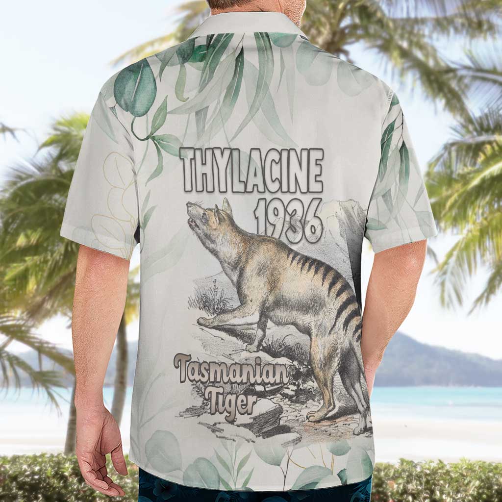 Australia Tasmanian Tiger Hawaiian Shirt Memorial 1936 Thylacine - Aussie Hoodie
