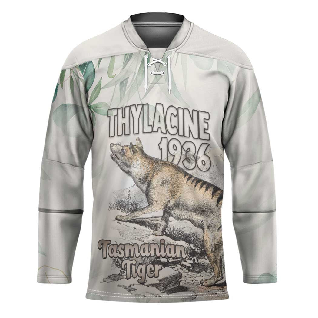 Australia Tasmanian Tiger Hockey Jersey Memorial 1936 Thylacine - Aussie Hoodie