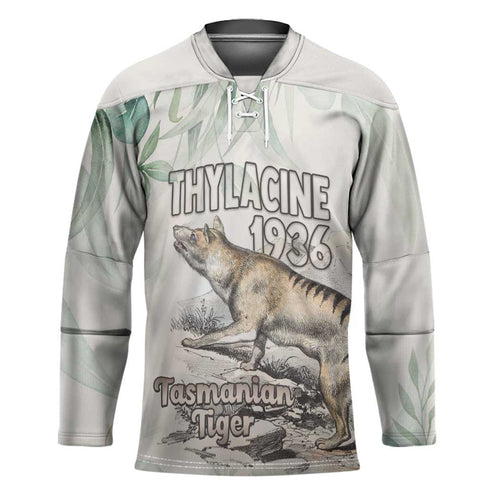 Australia Tasmanian Tiger Hockey Jersey Memorial 1936 Thylacine - Aussie Hoodie