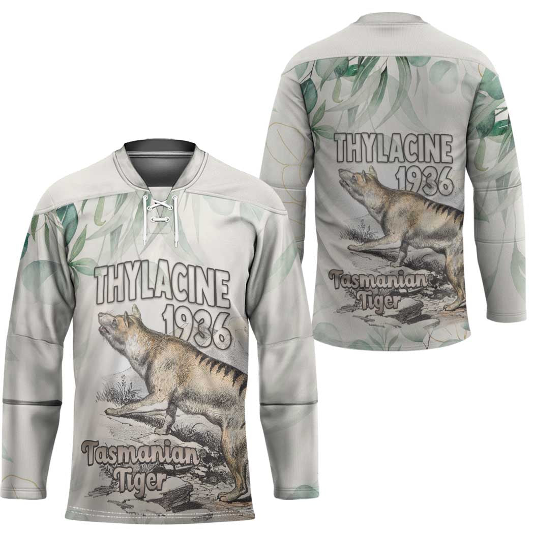 Australia Tasmanian Tiger Hockey Jersey Memorial 1936 Thylacine - Aussie Hoodie