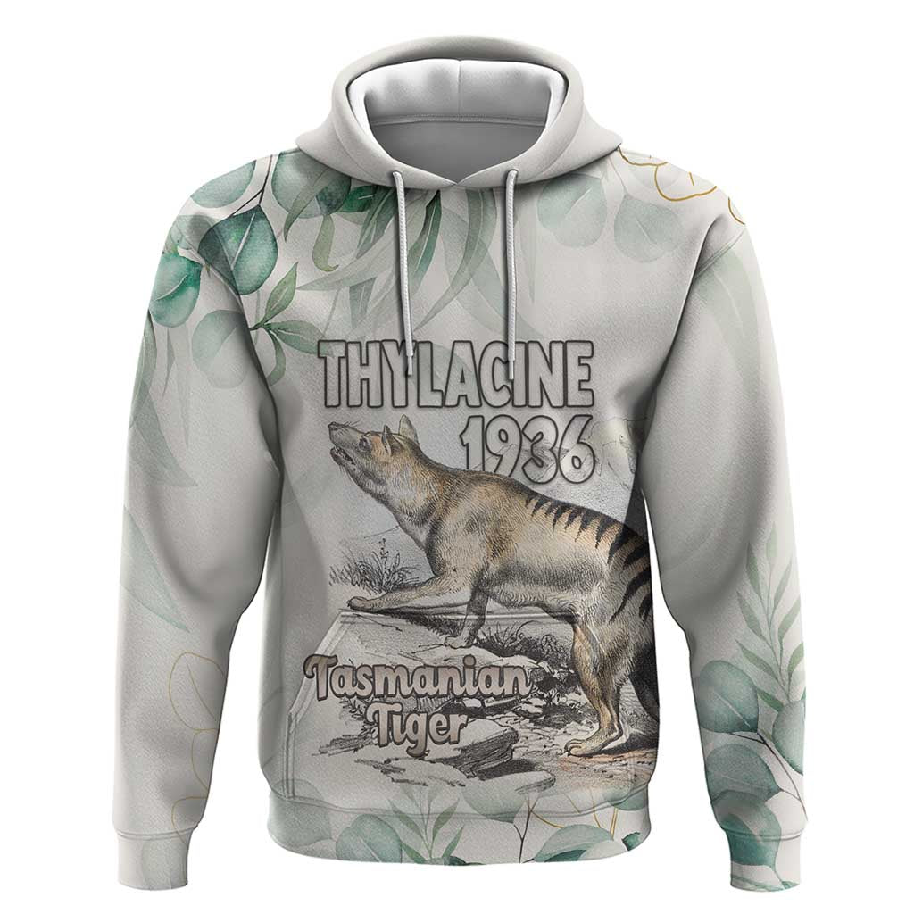 Australia Tasmanian Tiger Hoodie Memorial 1936 Thylacine - Aussie Hoodie