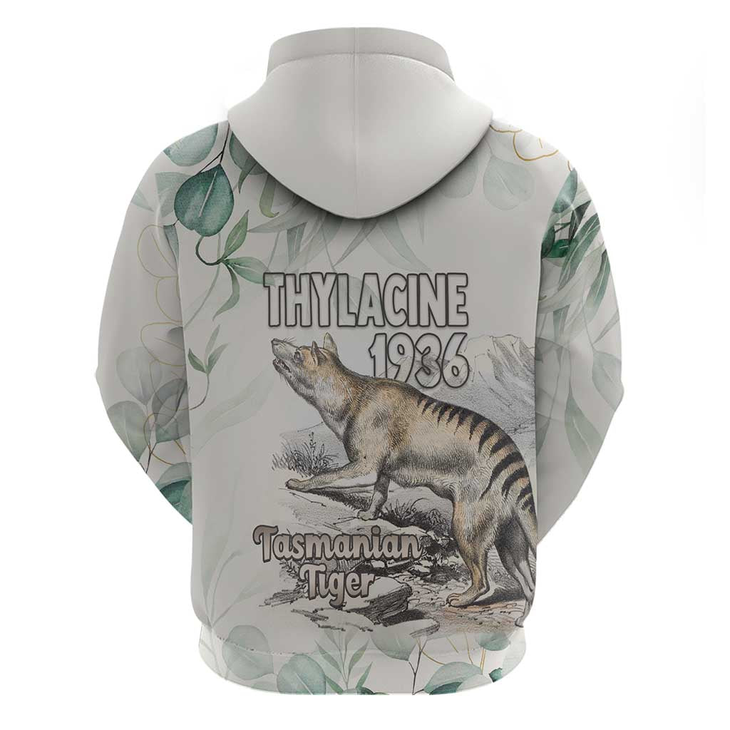 Australia Tasmanian Tiger Hoodie Memorial 1936 Thylacine - Aussie Hoodie