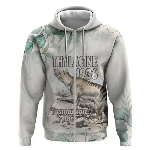 Australia Tasmanian Tiger Hoodie Memorial 1936 Thylacine - Aussie Hoodie