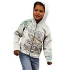 Australia Tasmanian Tiger Kid Hoodie Memorial 1936 Thylacine - Aussie Hoodie