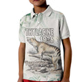 Australia Tasmanian Tiger Kid Polo Shirt Memorial 1936 Thylacine - Aussie Hoodie