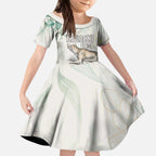 Australia Tasmanian Tiger Kid Short Sleeve Dress Memorial 1936 Thylacine - Aussie Hoodie