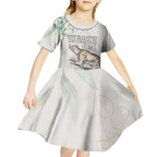 Australia Tasmanian Tiger Kid Short Sleeve Dress Memorial 1936 Thylacine - Aussie Hoodie