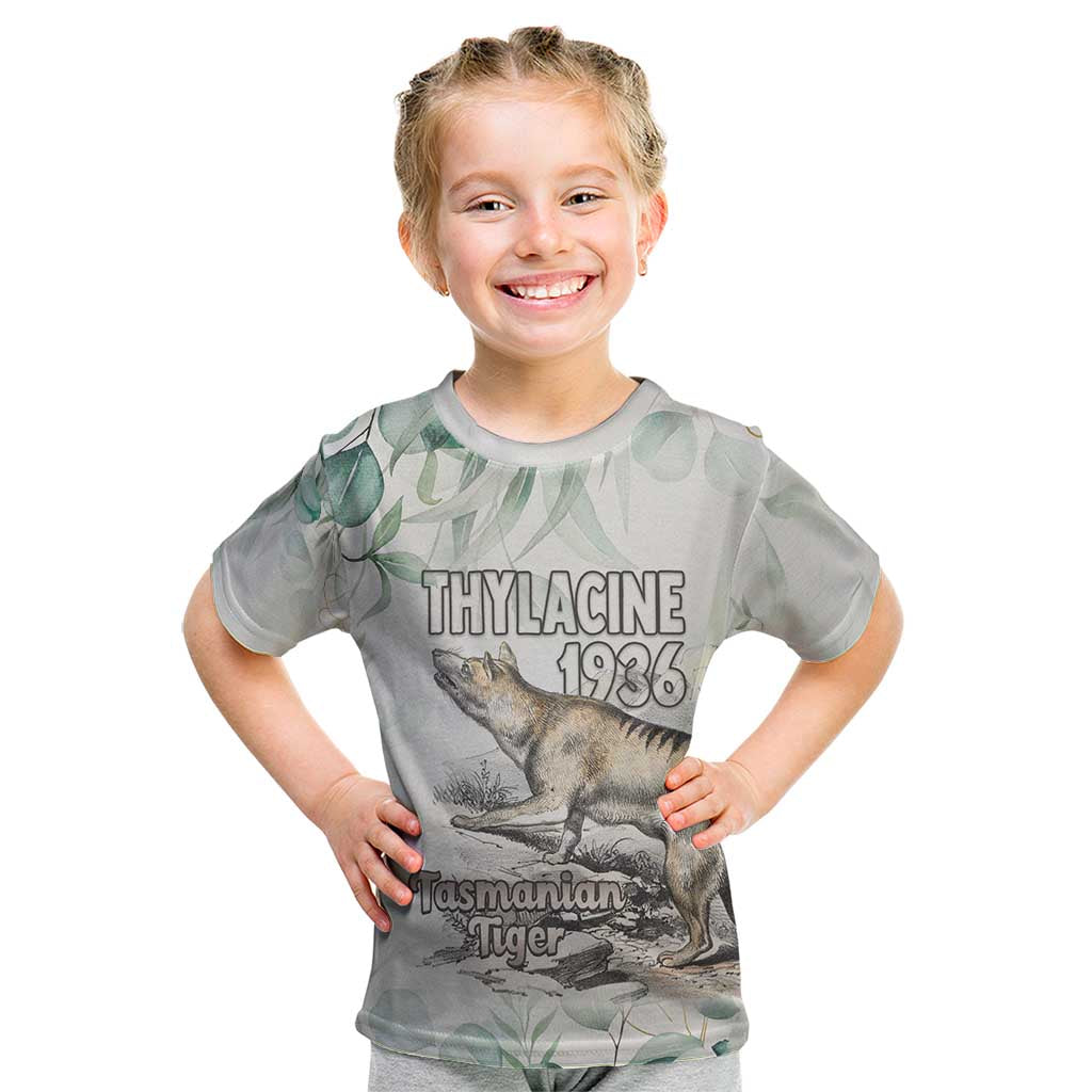 Australia Tasmanian Tiger Kid T Shirt Memorial 1936 Thylacine - Aussie Hoodie