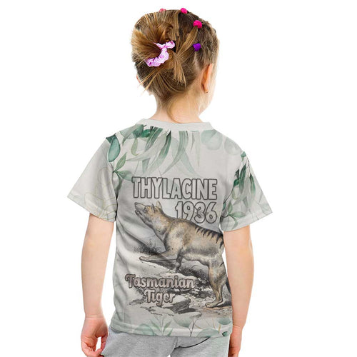 Australia Tasmanian Tiger Kid T Shirt Memorial 1936 Thylacine - Aussie Hoodie