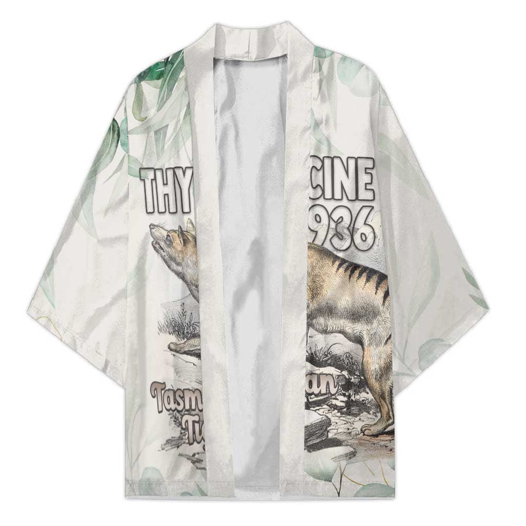 Australia Tasmanian Tiger Kimono Memorial 1936 Thylacine - Aussie Hoodie