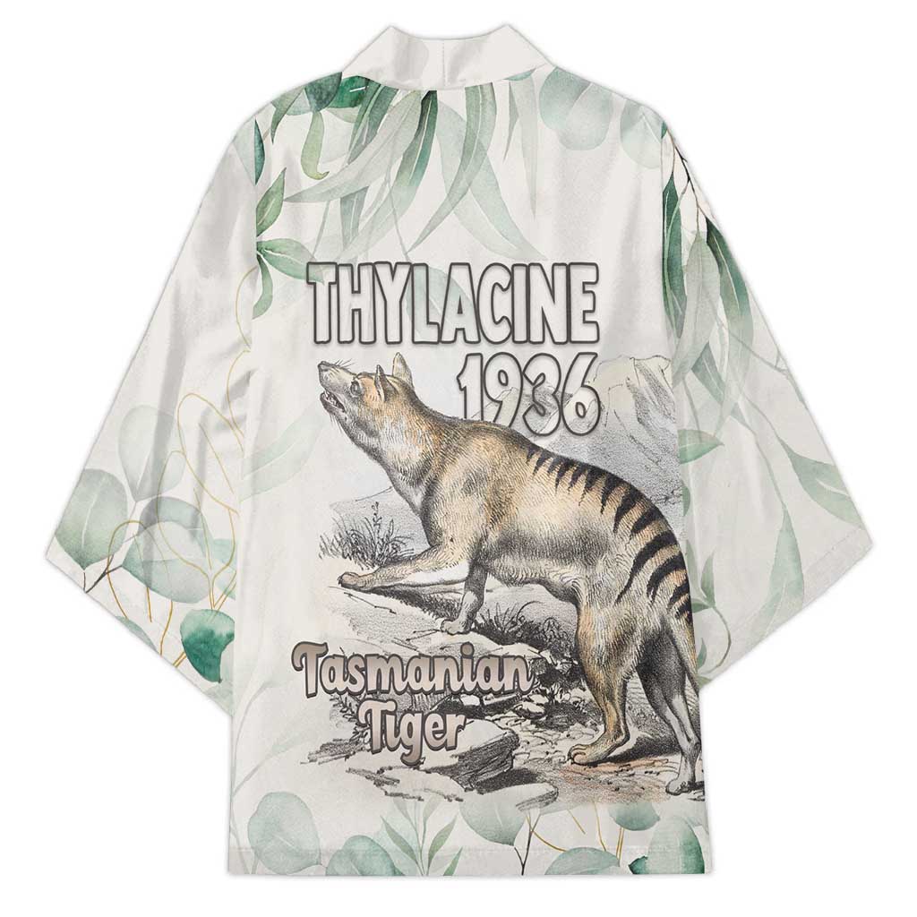 Australia Tasmanian Tiger Kimono Memorial 1936 Thylacine - Aussie Hoodie