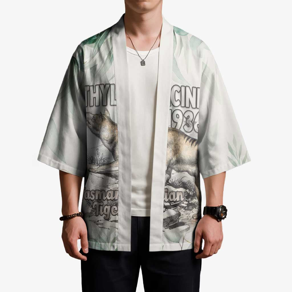 Australia Tasmanian Tiger Kimono Memorial 1936 Thylacine - Aussie Hoodie