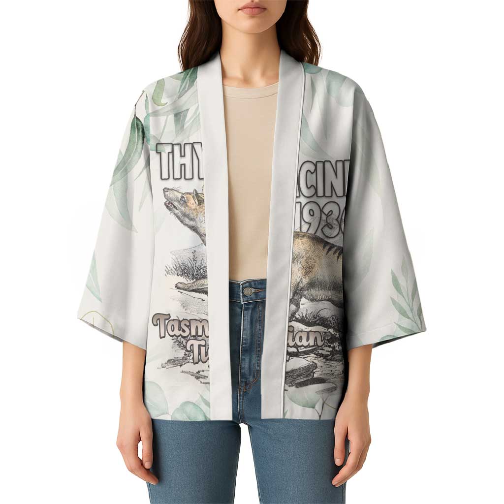 Australia Tasmanian Tiger Kimono Memorial 1936 Thylacine - Aussie Hoodie