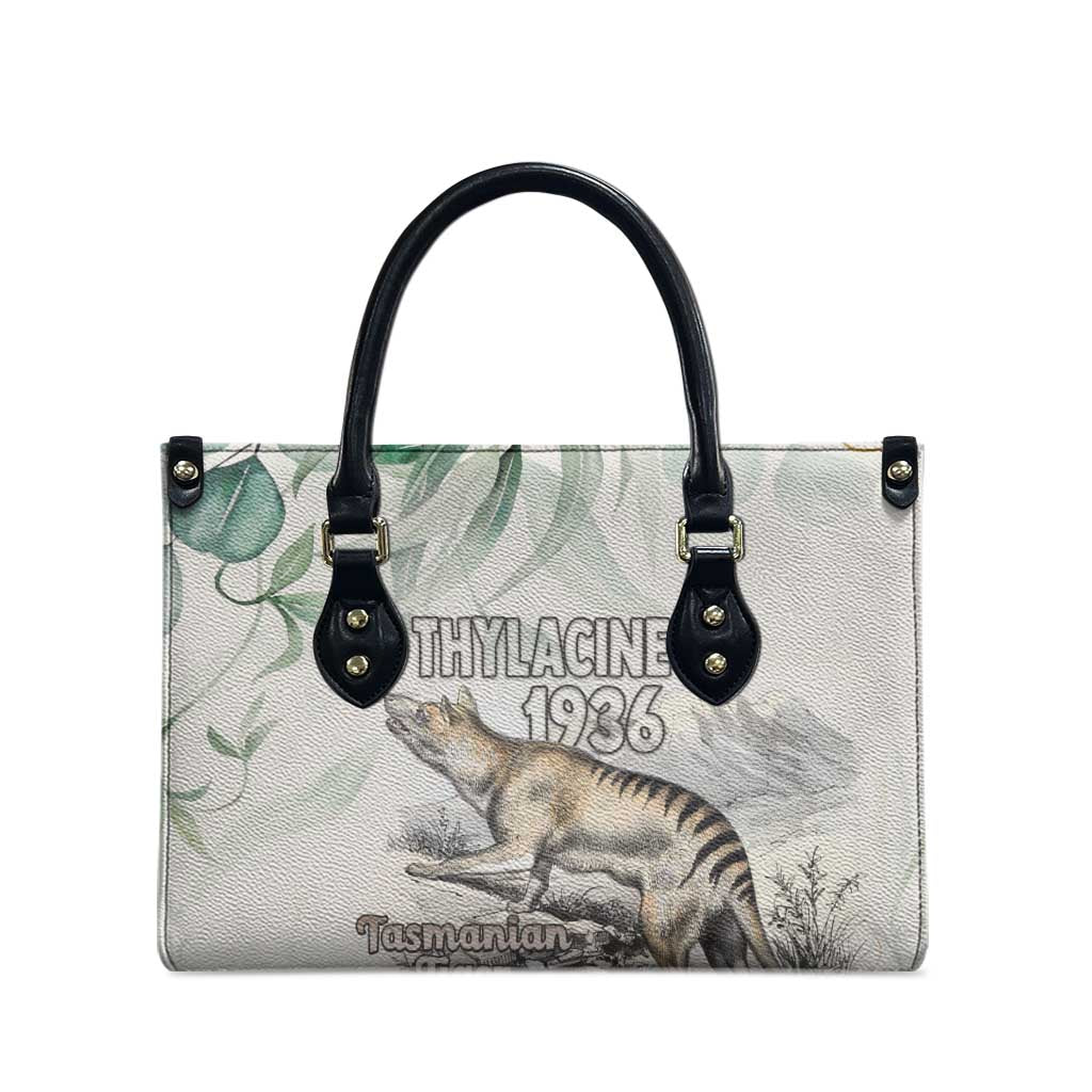 Australia Tasmanian Tiger Leather Bag Memorial 1936 Thylacine - Aussie Hoodie