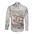 Australia Tasmanian Tiger Long Sleeve Button Shirt Memorial 1936 Thylacine - Aussie Hoodie