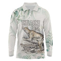 Australia Tasmanian Tiger Long Sleeve Polo Shirt Memorial 1936 Thylacine - Aussie Hoodie